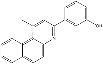 3-(1-methylbenzo[f]quinolin-3-yl)phenol,22271-33-6,结构式