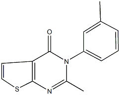 2-methyl-3-(3-methylphenyl)thieno[2,3-d]pyrimidin-4(3H)-one Structure