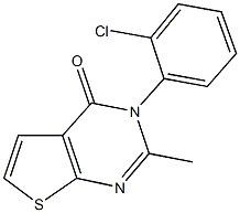 3-(2-chlorophenyl)-2-methylthieno[2,3-d]pyrimidin-4(3H)-one 化学構造式