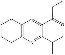 1-(2-isopropyl-5,6,7,8-tetrahydro-3-quinolinyl)-1-propanone 结构式