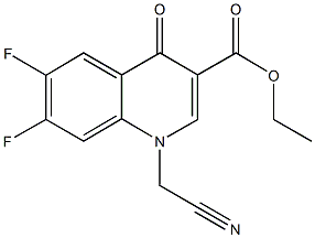 ethyl 1-(cyanomethyl)-6,7-difluoro-4-oxo-1,4-dihydro-3-quinolinecarboxylate,223652-34-4,结构式