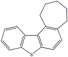 2,3,4,5-tetrahydro-1H-benzo[b]cyclohepta[5,6]benzo[1,2-d]thiophene Structure