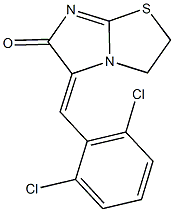 5-(2,6-dichlorobenzylidene)-2,3-dihydroimidazo[2,1-b][1,3]thiazol-6(5H)-one Struktur