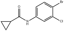 N-(4-bromo-3-chlorophenyl)cyclopropanecarboxamide,22444-00-4,结构式