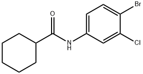 N-(4-bromo-3-chlorophenyl)cyclohexanecarboxamide,22444-03-7,结构式