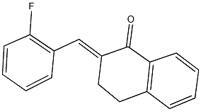 2-(2-fluorobenzylidene)-3,4-dihydro-1(2H)-naphthalenone 结构式
