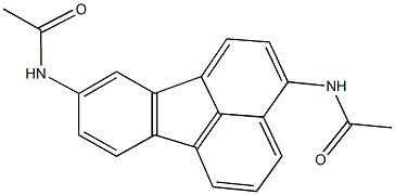N-[4-(acetylamino)-8-fluoranthenyl]acetamide Structure