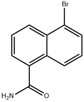 5-溴-1-萘酰胺 结构式