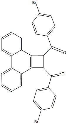 [2-(4-bromobenzoyl)-1,2-dihydrocyclobuta[l]phenanthren-1-yl](4-bromophenyl)methanone 化学構造式