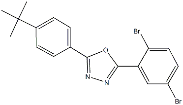 2-(4-tert-butylphenyl)-5-(2,5-dibromophenyl)-1,3,4-oxadiazole,226883-47-2,结构式