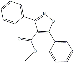 methyl 3,5-diphenyl-4-isoxazolecarboxylate Struktur