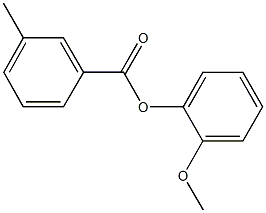 2-methoxyphenyl 3-methylbenzoate 化学構造式