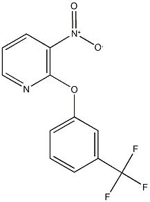 3-nitro-2-[3-(trifluoromethyl)phenoxy]pyridine 结构式