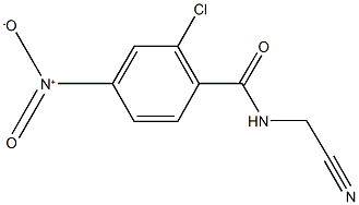 2-chloro-N-(cyanomethyl)-4-nitrobenzamide 化学構造式