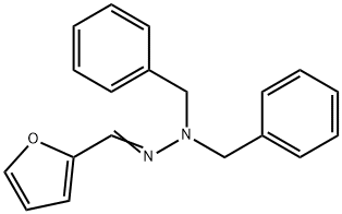 2-furaldehyde dibenzylhydrazone Structure