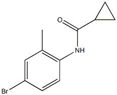 N-(4-bromo-2-methylphenyl)cyclopropanecarboxamide Struktur