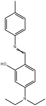5-(diethylamino)-2-{[(4-methylphenyl)imino]methyl}phenol,23764-65-0,结构式
