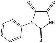 1-phenyl-2-thioxoimidazolidine-4,5-dione Structure
