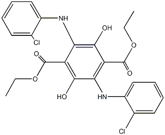 diethyl 2,5-bis(2-chloroanilino)-3,6-dihydroxyterephthalate Struktur
