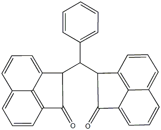 2-[(2-oxo-1,2-dihydro-1-acenaphthylenyl)(phenyl)methyl]-1(2H)-acenaphthylenone Structure