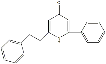 2-phenyl-6-(2-phenylethyl)-4(1H)-pyridinone Struktur