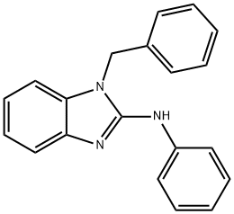 N-(1-benzyl-1H-benzimidazol-2-yl)-N-phenylamine Structure