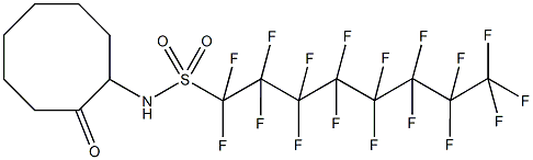 1,1,2,2,3,3,4,4,5,5,6,6,7,7,8,8,8-heptadecafluoro-N-(2-oxocyclooctyl)-1-octanesulfonamide Structure