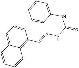 1-naphthaldehyde N-phenylsemicarbazone Structure