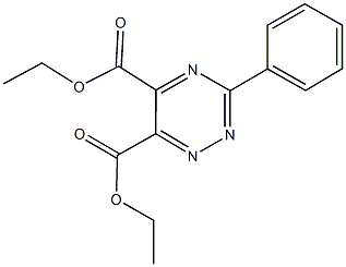 diethyl 3-phenyl-1,2,4-triazine-5,6-dicarboxylate 结构式