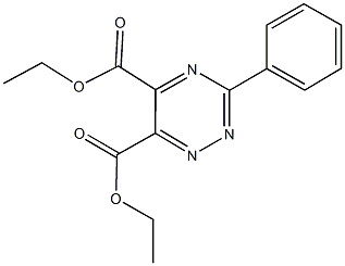 diethyl 3-phenyl-1,2,4-triazine-5,6-dicarboxylate Structure