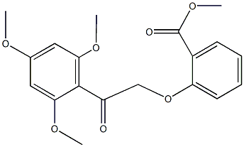 methyl 2-[2-oxo-2-(2,4,6-trimethoxyphenyl)ethoxy]benzoate Structure