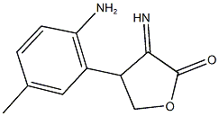 4-(2-amino-5-methylphenyl)-3-iminodihydro-2(3H)-furanone 结构式