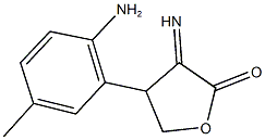 4-(2-amino-5-methylphenyl)-3-iminodihydro-2(3H)-furanone Structure