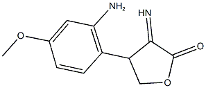 4-(2-amino-4-methoxyphenyl)-3-iminodihydro-2(3H)-furanone Structure