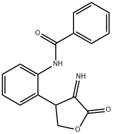 N-[2-(4-imino-5-oxotetrahydro-3-furanyl)phenyl]benzamide,24188-03-2,结构式