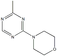 2-methyl-4-(4-morpholinyl)-1,3,5-triazine 化学構造式