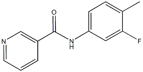 N-(3-fluoro-4-methylphenyl)nicotinamide 化学構造式