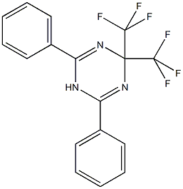 2,6-diphenyl-4,4-bis(trifluoromethyl)-1,4-dihydro-1,3,5-triazine 结构式