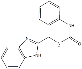 N-(1H-benzimidazol-2-ylmethyl)-N'-phenylurea 化学構造式