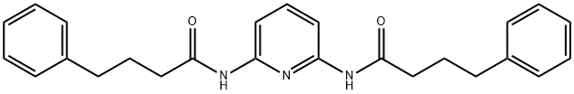 4-phenyl-N-{6-[(4-phenylbutanoyl)amino]-2-pyridinyl}butanamide Struktur