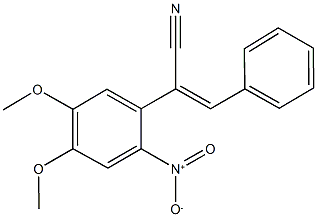 2-{2-nitro-4,5-dimethoxyphenyl}-3-phenylacrylonitrile Structure