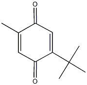 2-(叔丁基)-5-甲基环六-2,5-二烯-1,4-二酮, 24456-96-0, 结构式