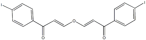 1-(4-iodophenyl)-3-{[3-(4-iodophenyl)-3-oxo-1-propenyl]oxy}-2-propen-1-one Structure