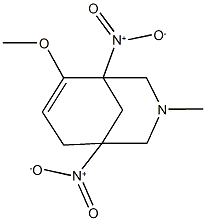 1,5-bisnitro-6-methoxy-3-methyl-3-azabicyclo[3.3.1]non-6-ene 结构式