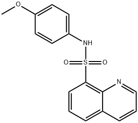 N-(4-methoxyphenyl)-8-quinolinesulfonamide Struktur