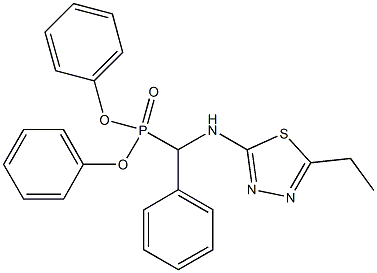 diphenyl [(5-ethyl-1,3,4-thiadiazol-2-yl)amino](phenyl)methylphosphonate|