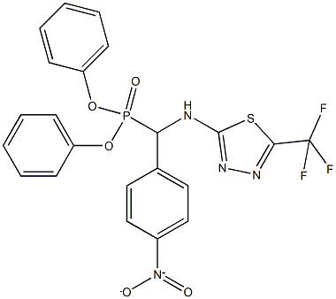 diphenyl {4-nitrophenyl}{[5-(trifluoromethyl)-1,3,4-thiadiazol-2-yl]amino}methylphosphonate|