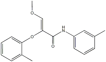 3-methoxy-2-(2-methylphenoxy)-N-(3-methylphenyl)acrylamide Structure