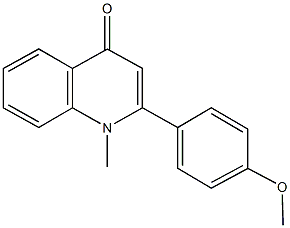 2-(4-methoxyphenyl)-1-methyl-4(1H)-quinolinone 化学構造式