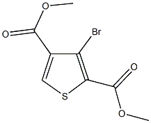 dimethyl 3-bromothiophene-2,4-dicarboxylate Struktur